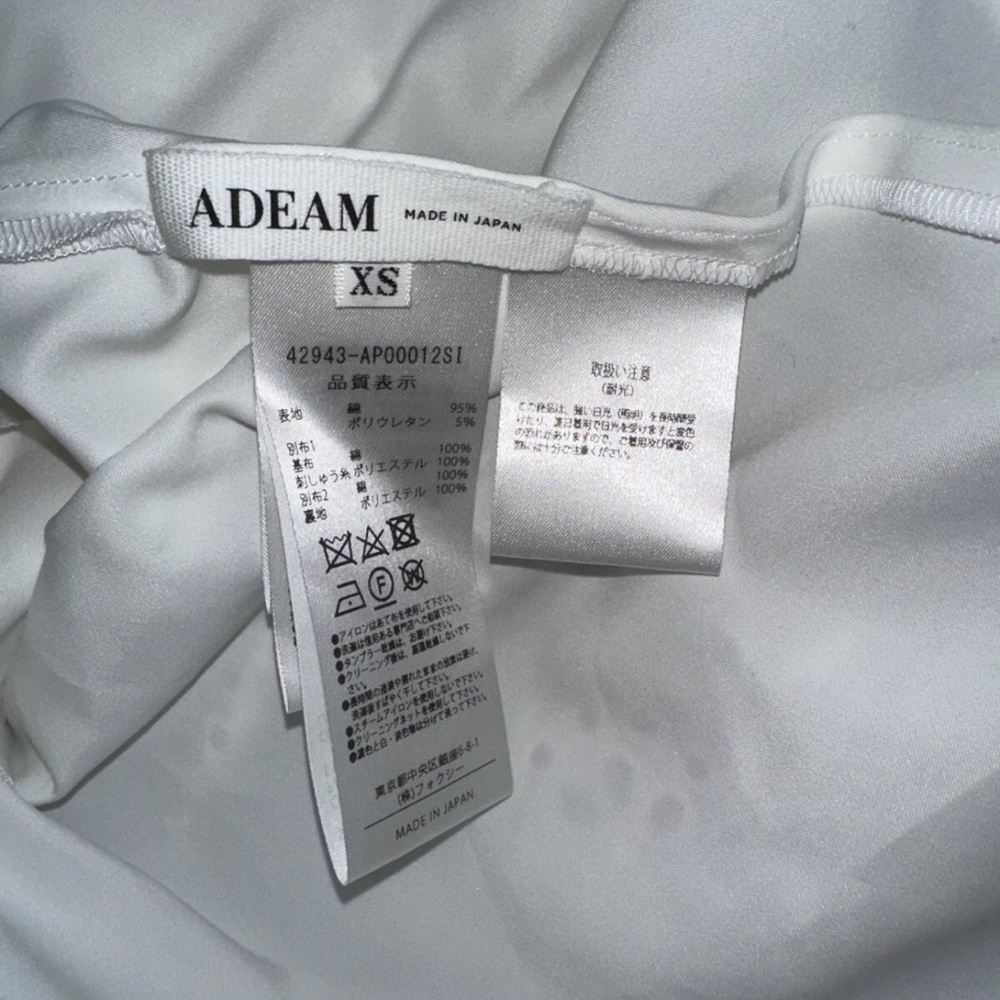 Adeam Intermix "Oceanic" white cotton embroidered drop waist boho midi dress XS - Picture 6 of 8